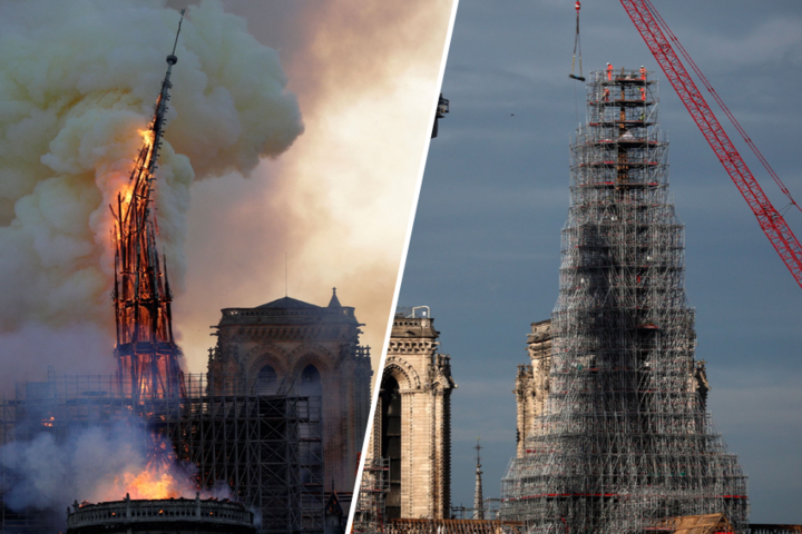 De Notre-Dame heeft haar spits terug vier jaar na verwoestende brand
