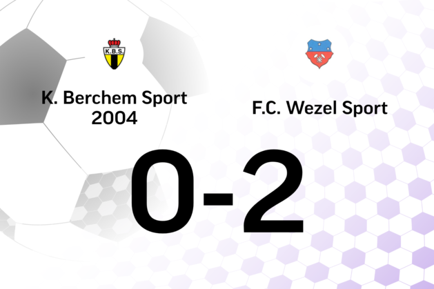 Wezel Sport maakt tegen Berchem Sport einde aan slechte reeks