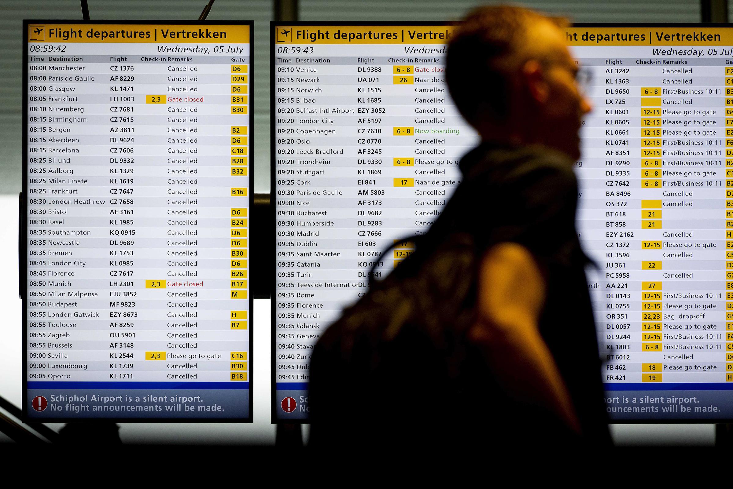 Ruim Honderd Vluchten Op Schiphol Geannuleerd Om Zware Windstoten ...