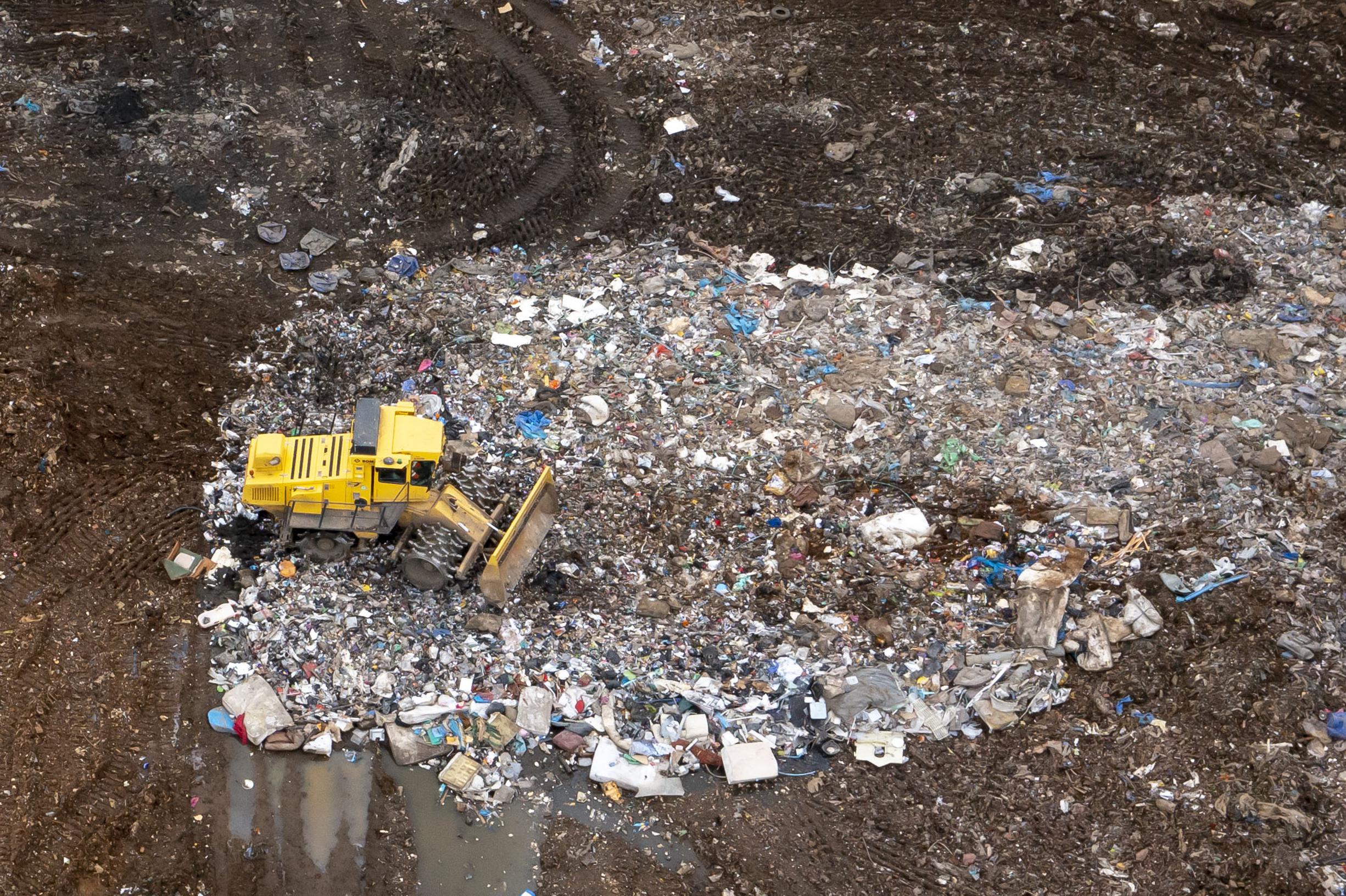 Landfill site in Newport