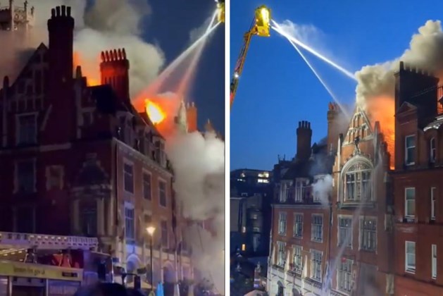 Meer dan 100 mensen geëvacueerd bij brand in luxehotel in Londen