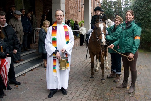 Honderd huisdieren gezegend