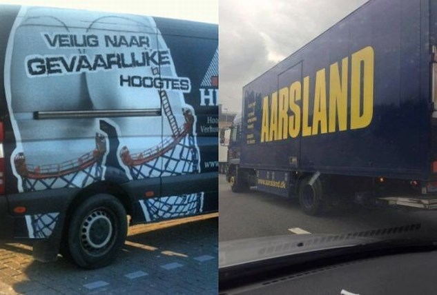 Website Verzamelt Grappige Reclameslogans Op Voertuigen Gazet