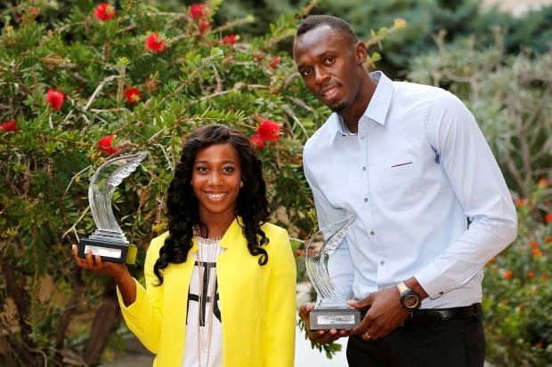 Usain Bolt en Shelly-Ann Fraser-Pryce zijn beste atleten ...