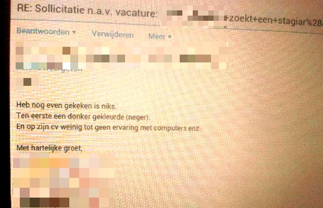 Racistische Werkgever Gaat Viraal Gazet Van Antwerpen